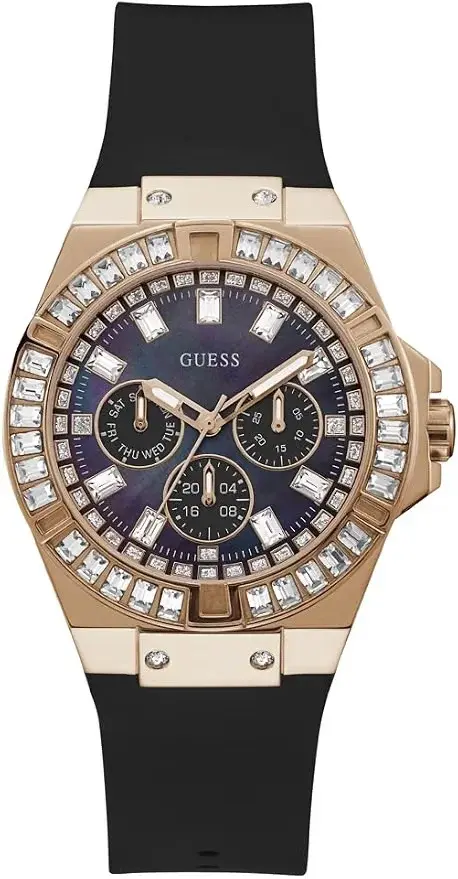 Montre Guess GW0118L2 femme cadran noir bracelet silicone
