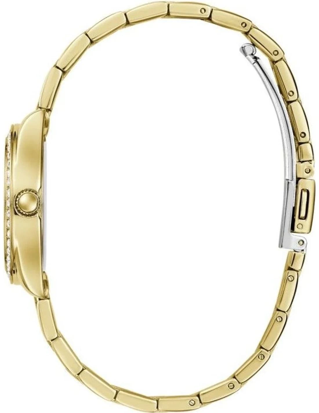 Montre Femme Guess Luna GW0307L2 cadran noir bracelet acier vue 2