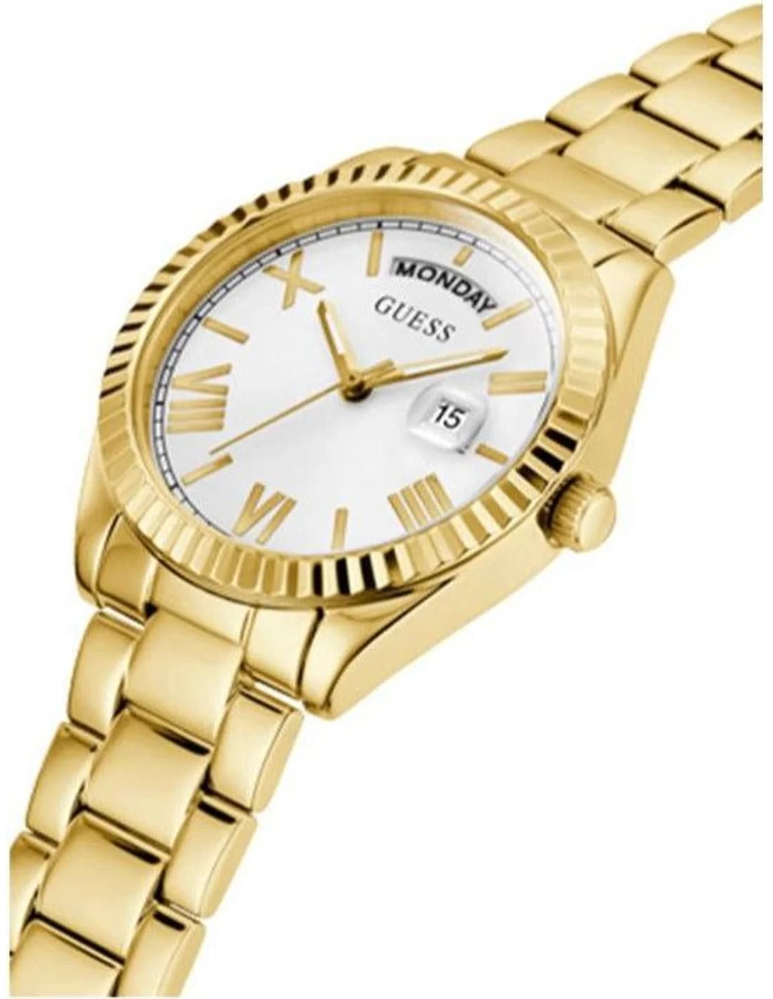 Montre Femme Guess Luna GW0308L2 cadran blanc bracelet acier vue 2