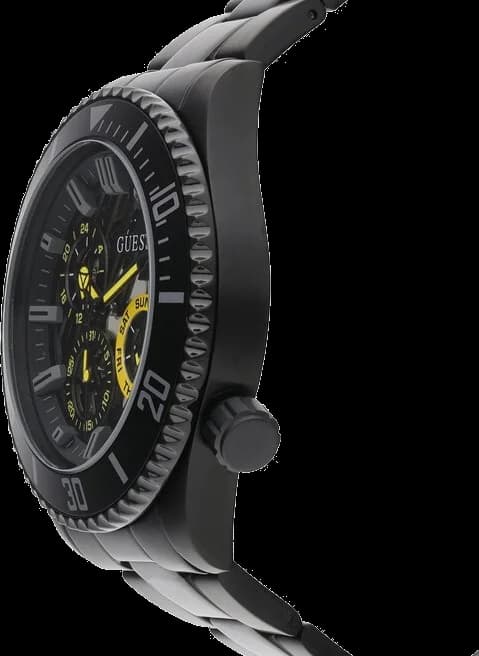 Montre Guess GW0488G3 homme détail cadran noir