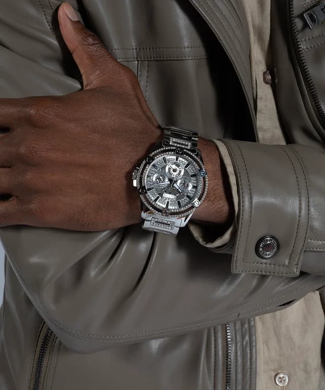 Montre Guess GW0497G1 homme détail bracelet acier