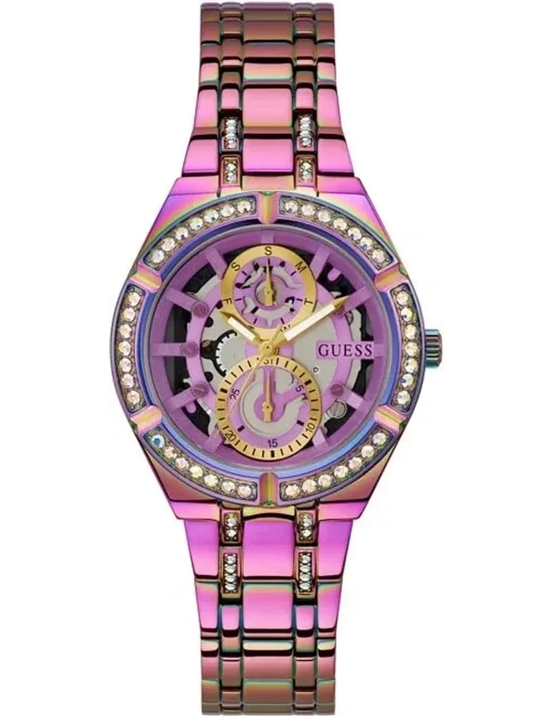 Montre Guess GW0604L4 femme cadran multicolore bracelet acier inoxydable