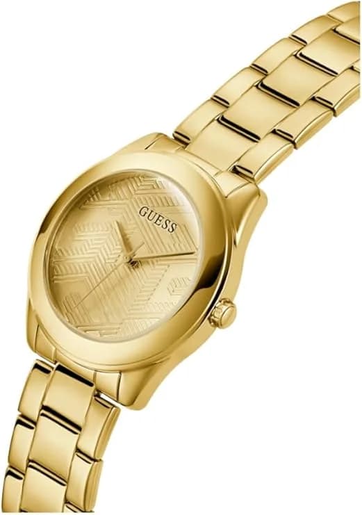 Guess GW0606L2 Cubed Gold Women's Watch with Stainless Steel Bracelet view 2