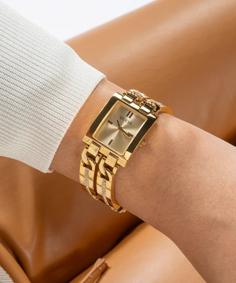 Montre Guess GW0668L2 femme détail bracelet acier inoxydable