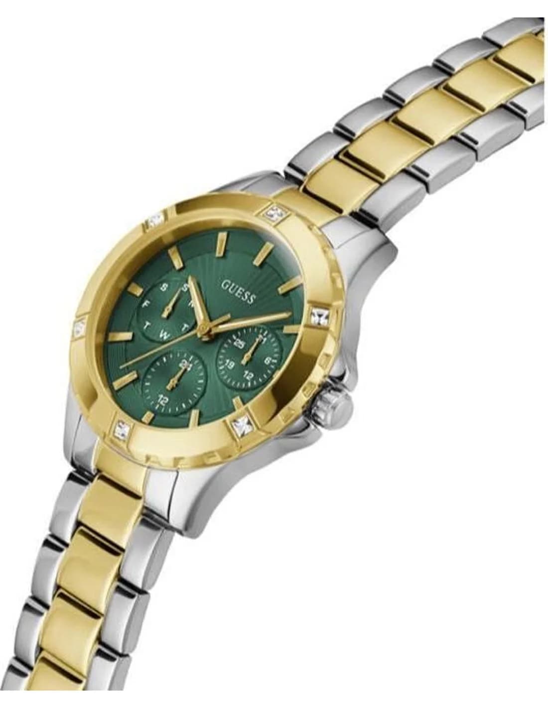 Montre Femme Guess Mist GW0723L1 cadran vert bracelet acier vue 2