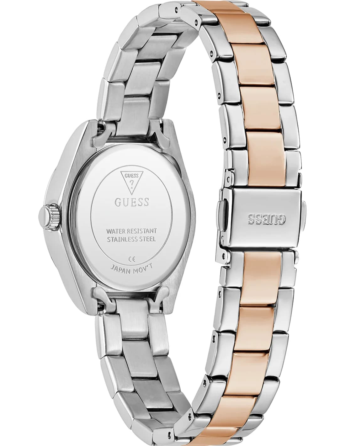 Montre Femme Guess Mini Luna GW0841L3 cadran argenté bracelet acier vue 3