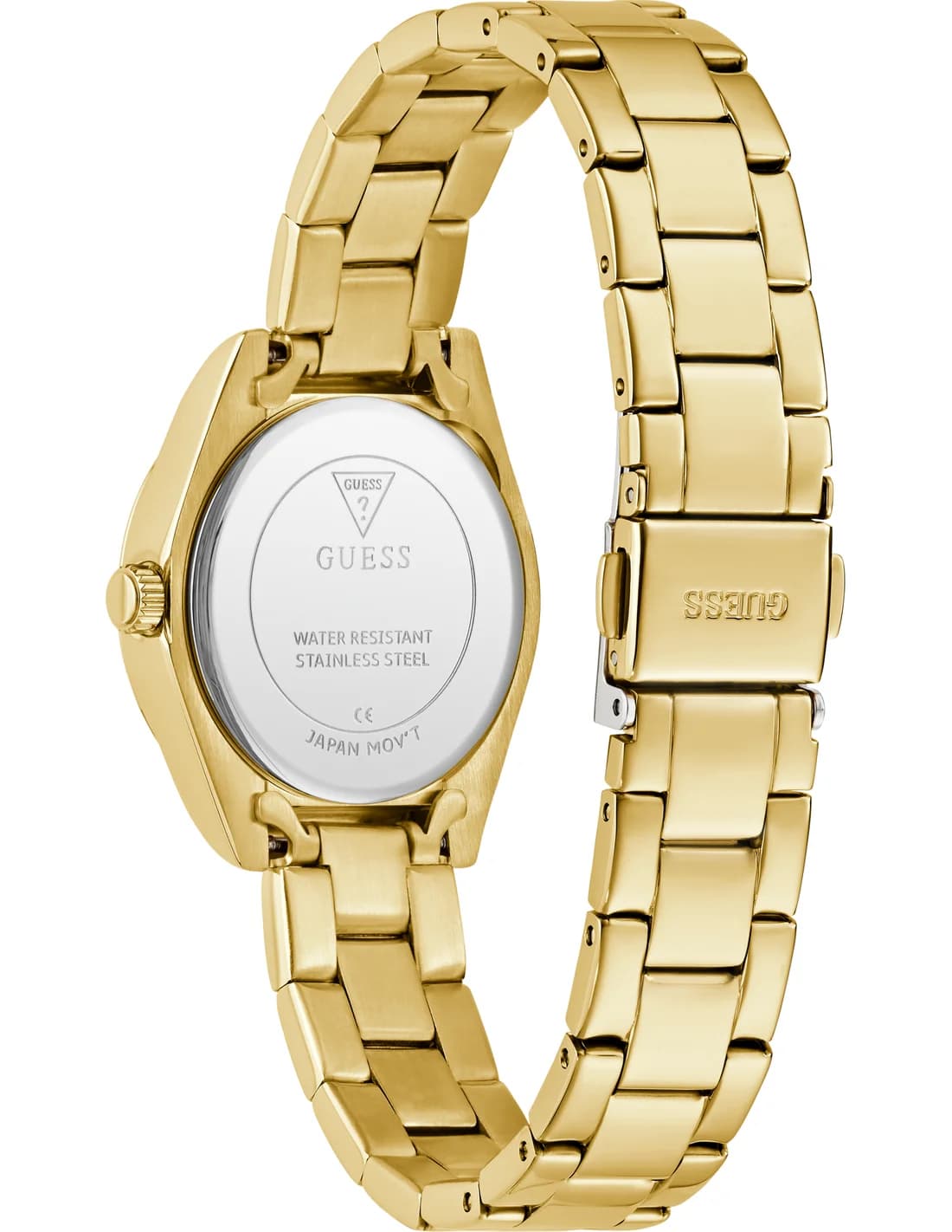 Montre Femme Guess Mini Luna GW0841L5 cadran vert bracelet acier vue 3