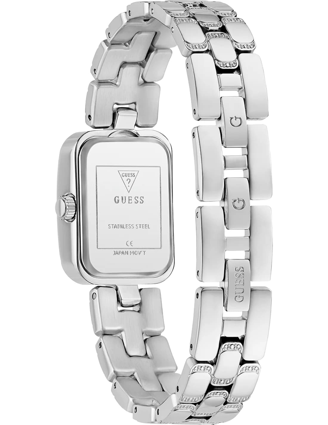 Montre Femme Guess Isla GW0865L1 cadran argenté bracelet acier vue 3