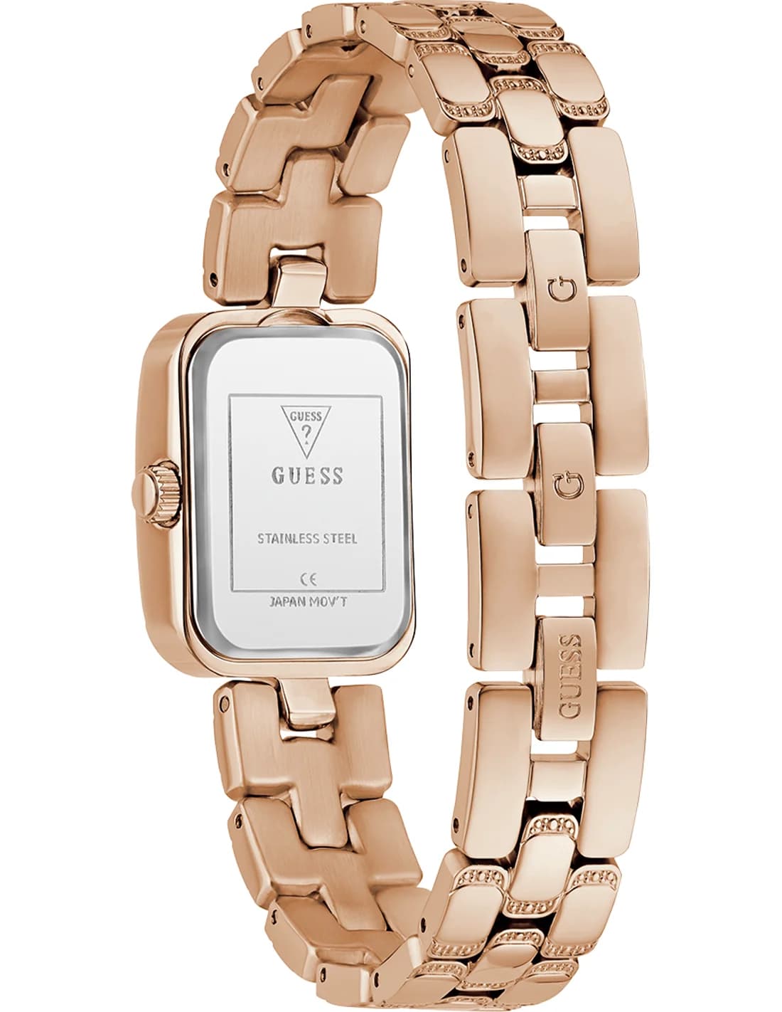 Montre Femme Guess Isla GW0865L3 cadran argenté bracelet acier vue 3