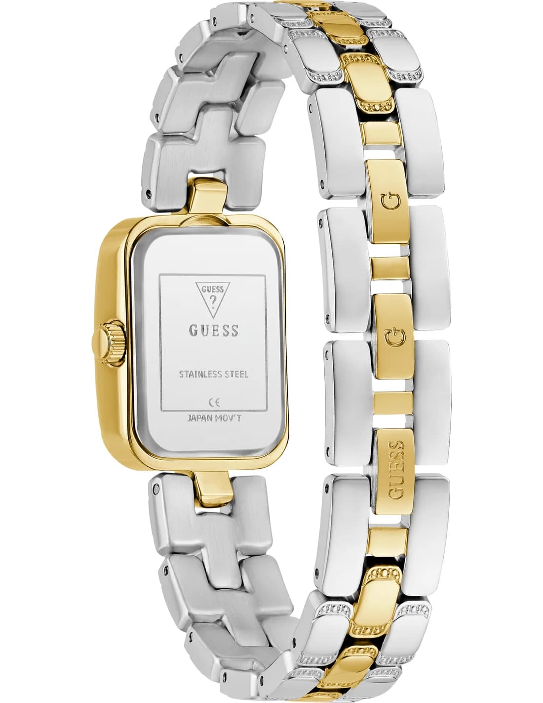 Montre Femme Guess Isla GW0865L4 cadran vert bracelet acier vue 3