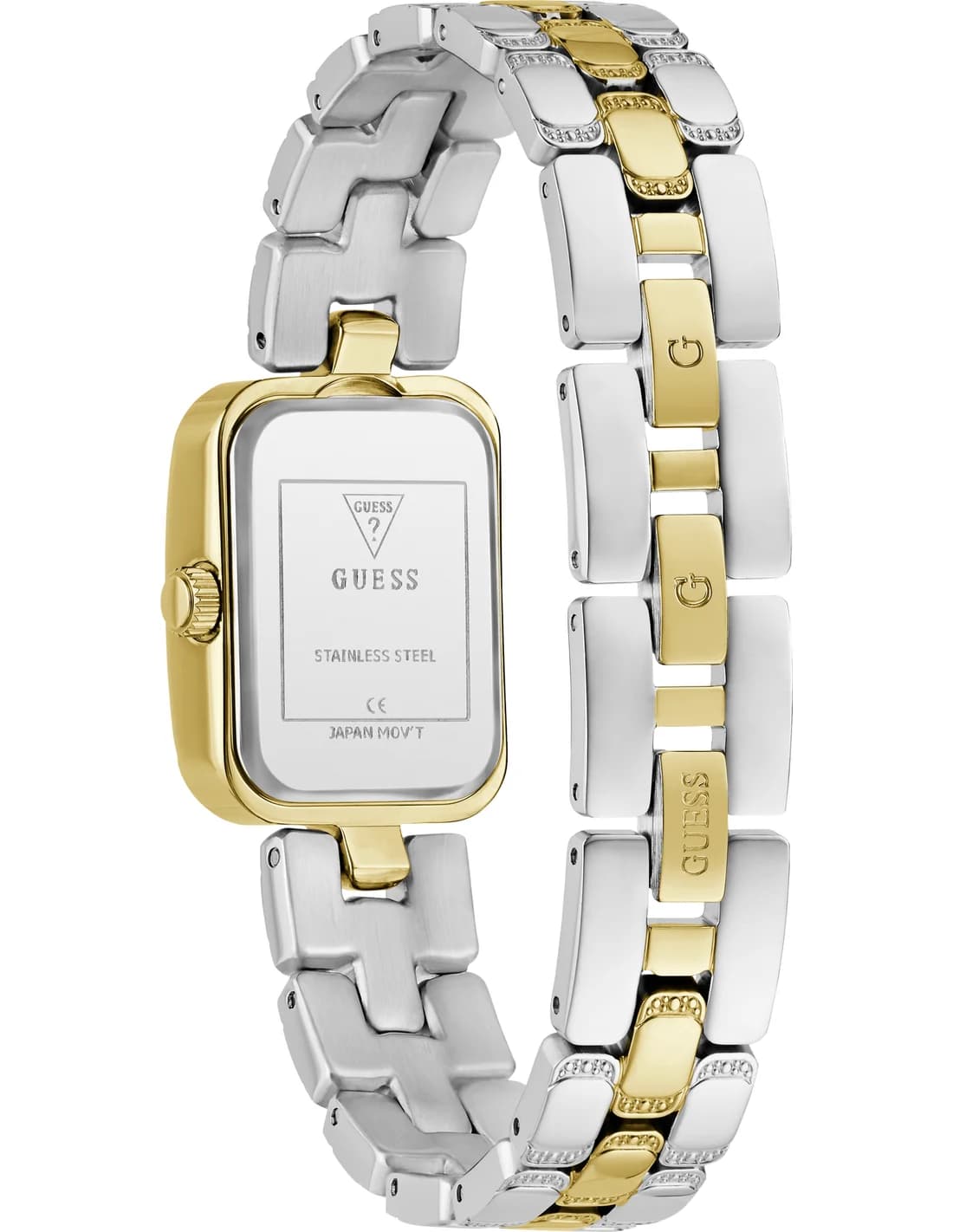 Montre Femme Guess Isla GW0865L6 cadran vert bracelet acier vue 3