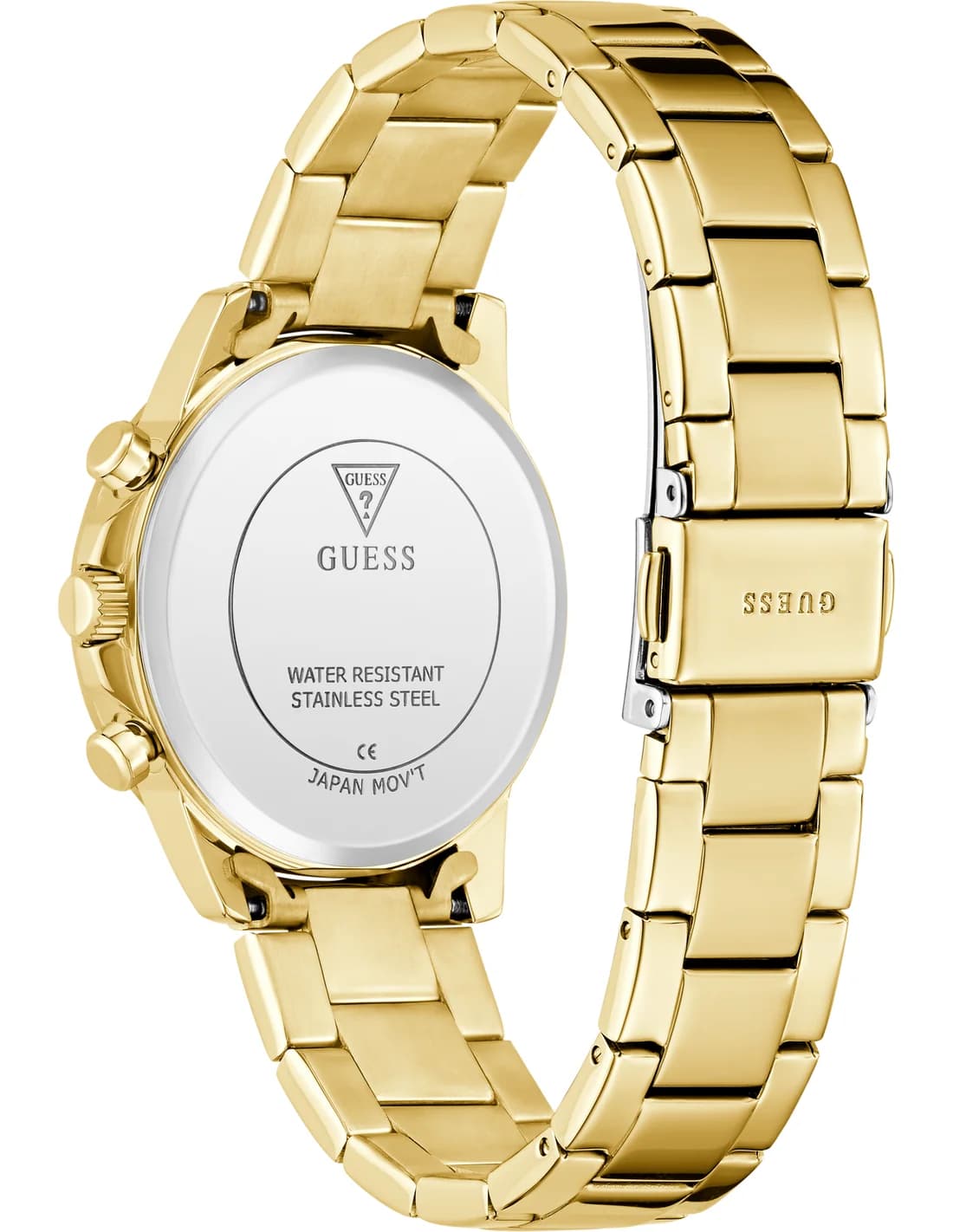 Montre Femme Guess Tropez GW0933L2 cadran doré bracelet acier vue 3