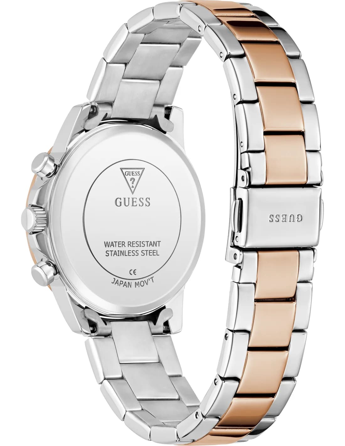 Montre Femme Guess Bailey GW0933L5 cadran bordeaux bracelet acier vue 3