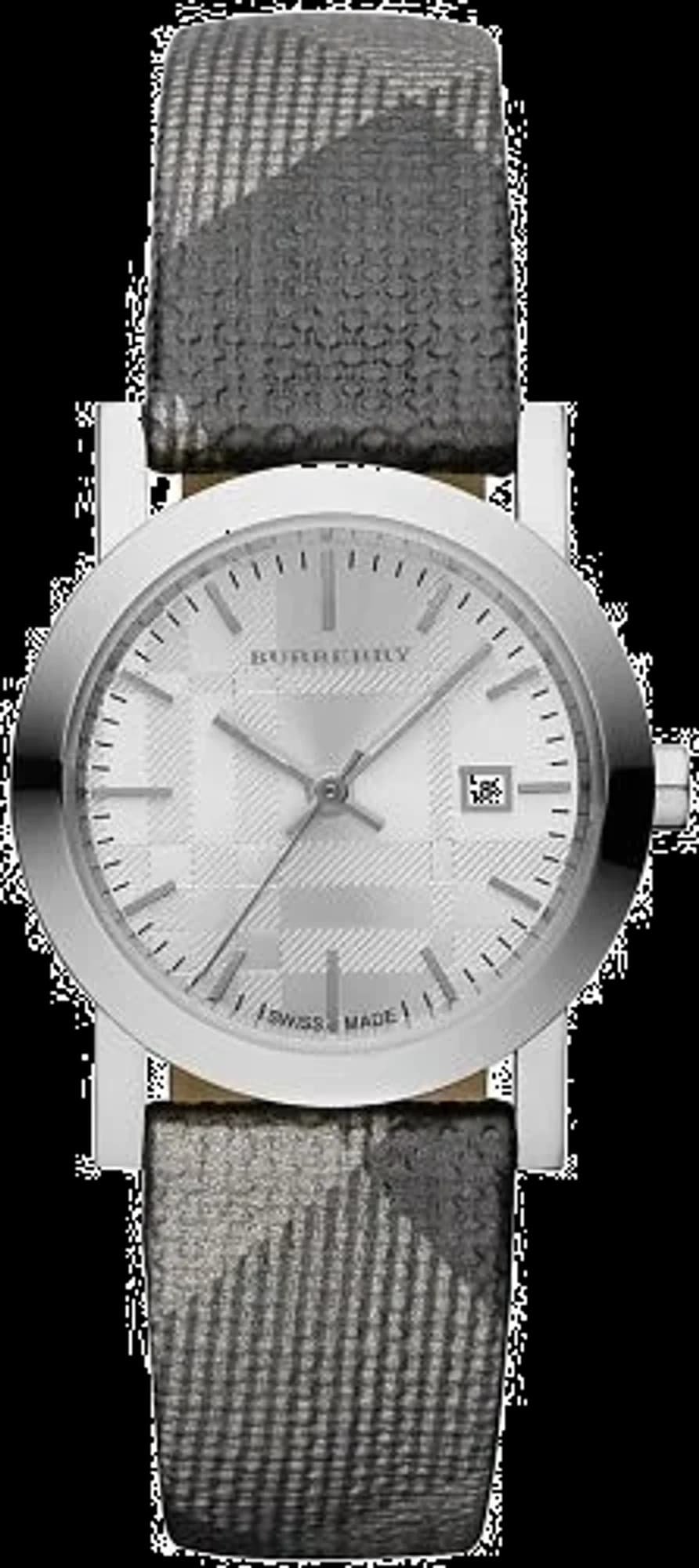 Burberry BU1873 Grey Leather Strap Women's Watch with Anthracite Dial