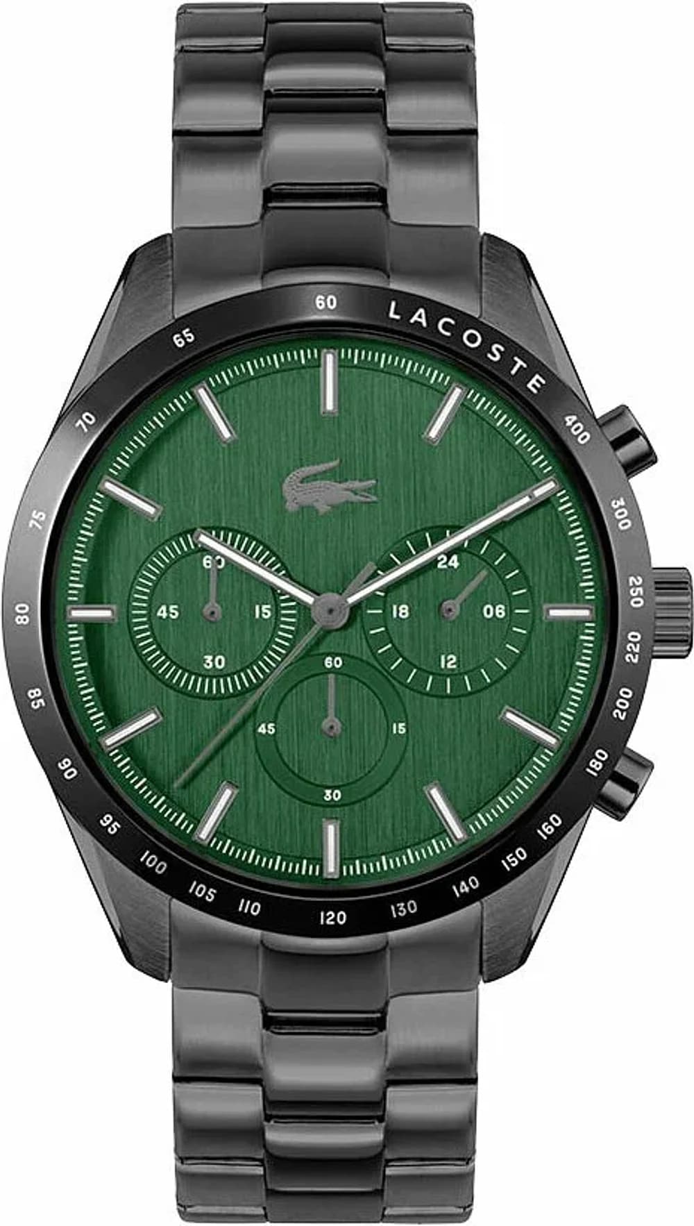 Montre Lacoste 2011270 homme cadran vert bracelet acier inoxydable