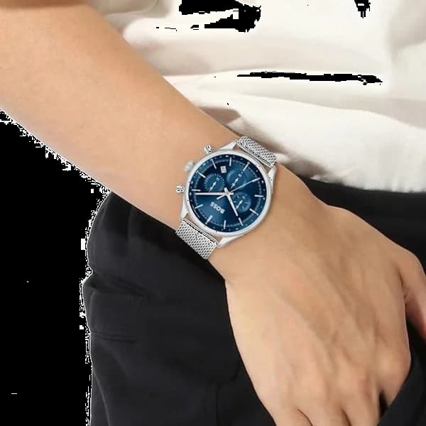 Montre Hugo Boss 1514052 homme détail bracelet acier inoxydable