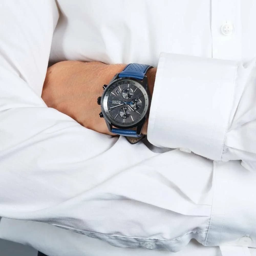 Montre Hugo Boss 1513563 homme verso boîtier noir