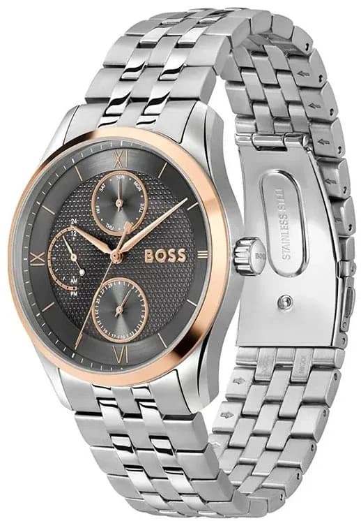 Montre Homme Hugo Boss Principle Master 1514275 argentée bracelet Maillons acier vue 2