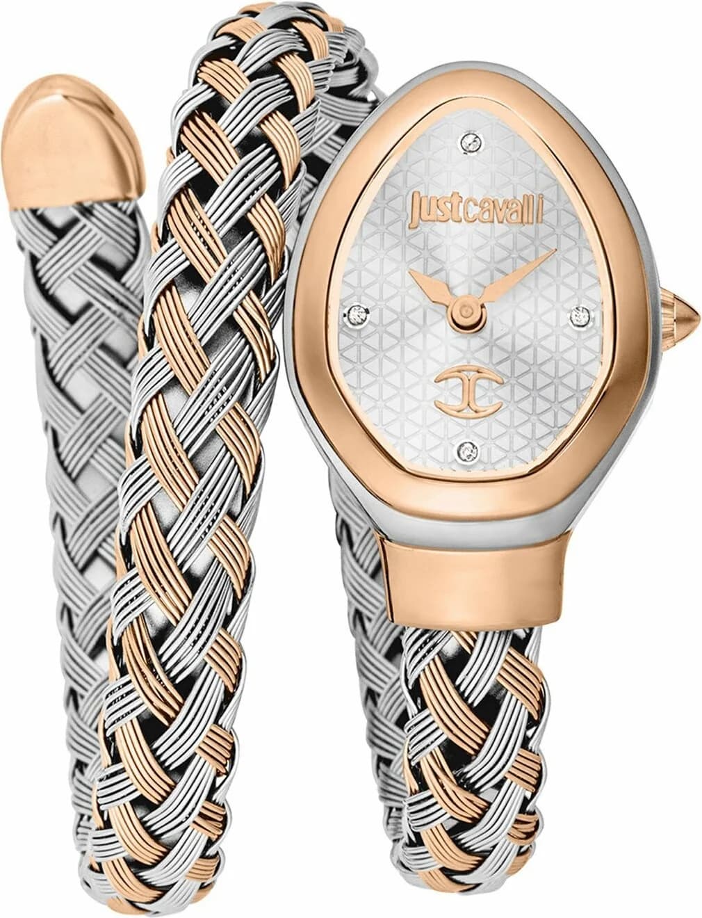 Just Cavalli JC1L264M0075 Two-Tone Snake Motif Men's Watch
