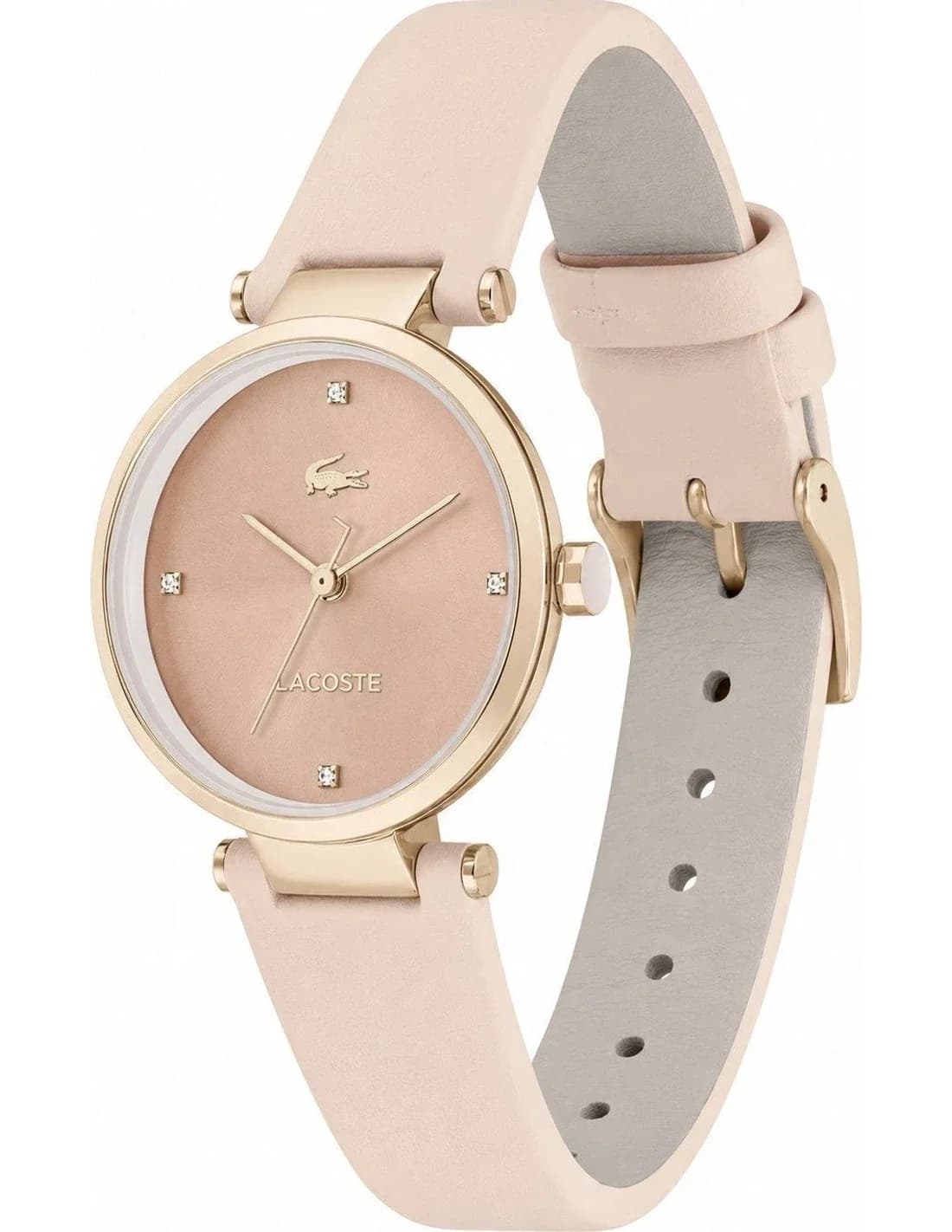Montre Femme Lacoste Orba 2001335 cadran rose bracelet cuir vue 2
