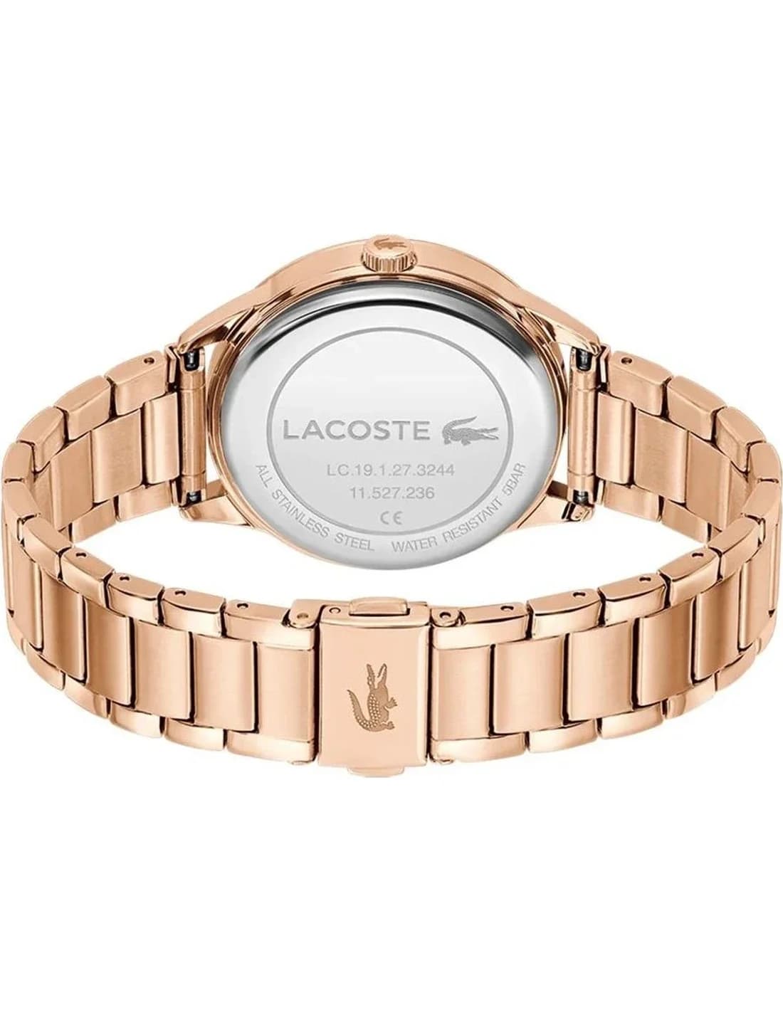 Montre Femme Lacoste Ladycroc 2001412 cadran or rose bracelet acier vue 3