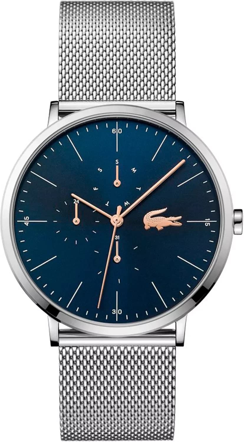 Montre Lacoste 2011024 homme cadran bleu bracelet acier inoxydable