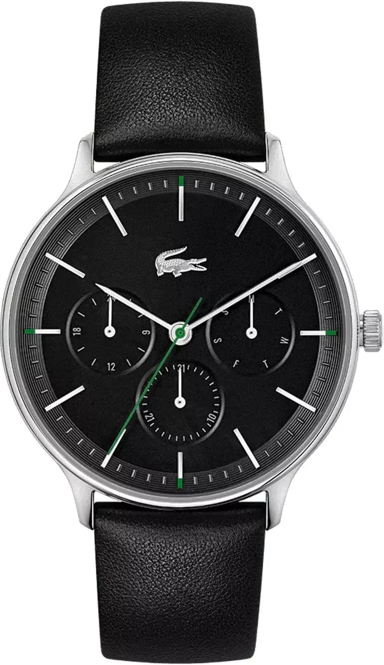 Montre Lacoste 2011226 homme cadran noir bracelet cuir