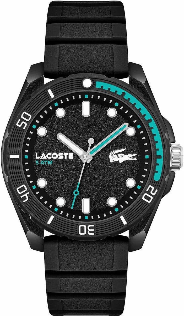 Lacoste 2011284 Black Rubber Strap Men's Watch