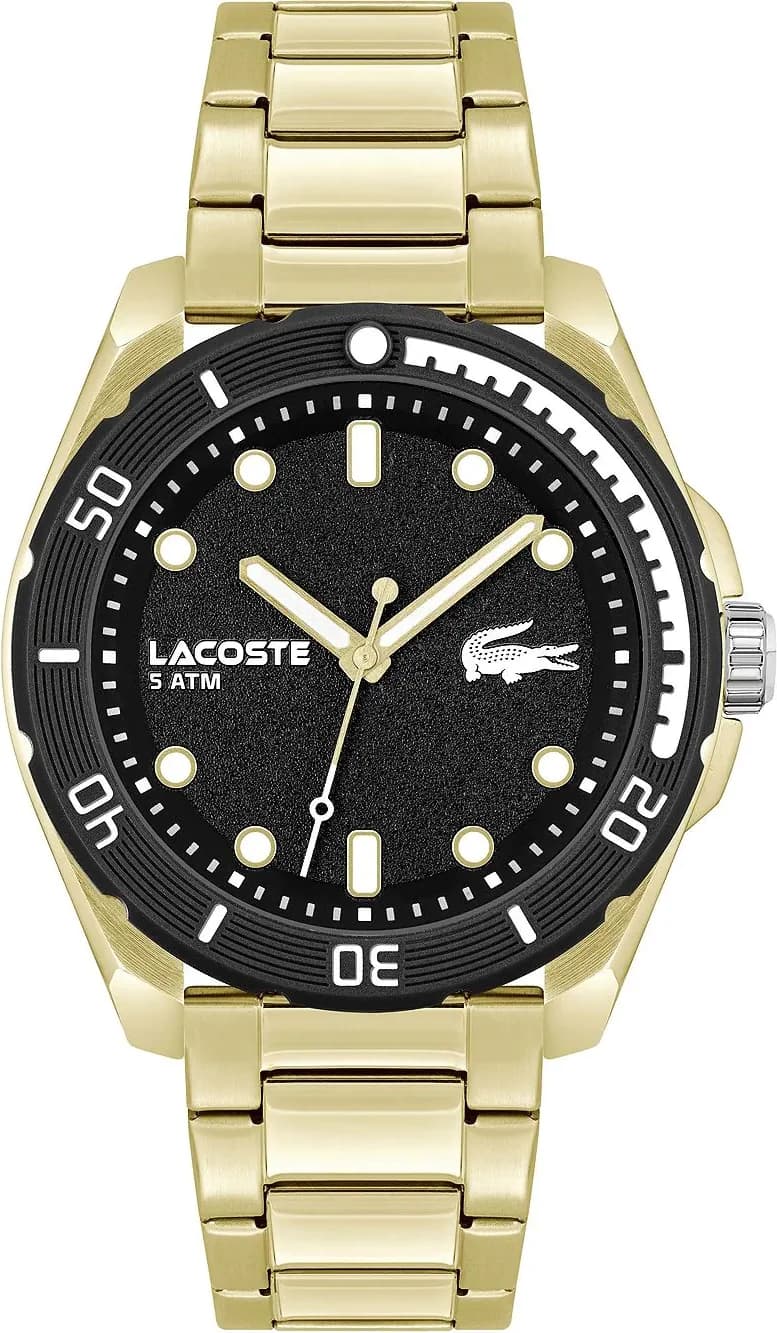 Montre Lacoste 2011287 homme cadran noir bracelet acier inoxydable