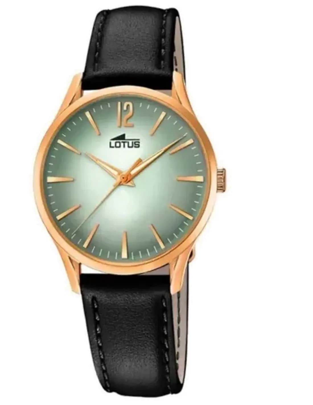 Montre Lotus L18407/5 cadran blanc nacré avec index dorés et aiguilles fines style rétro chic