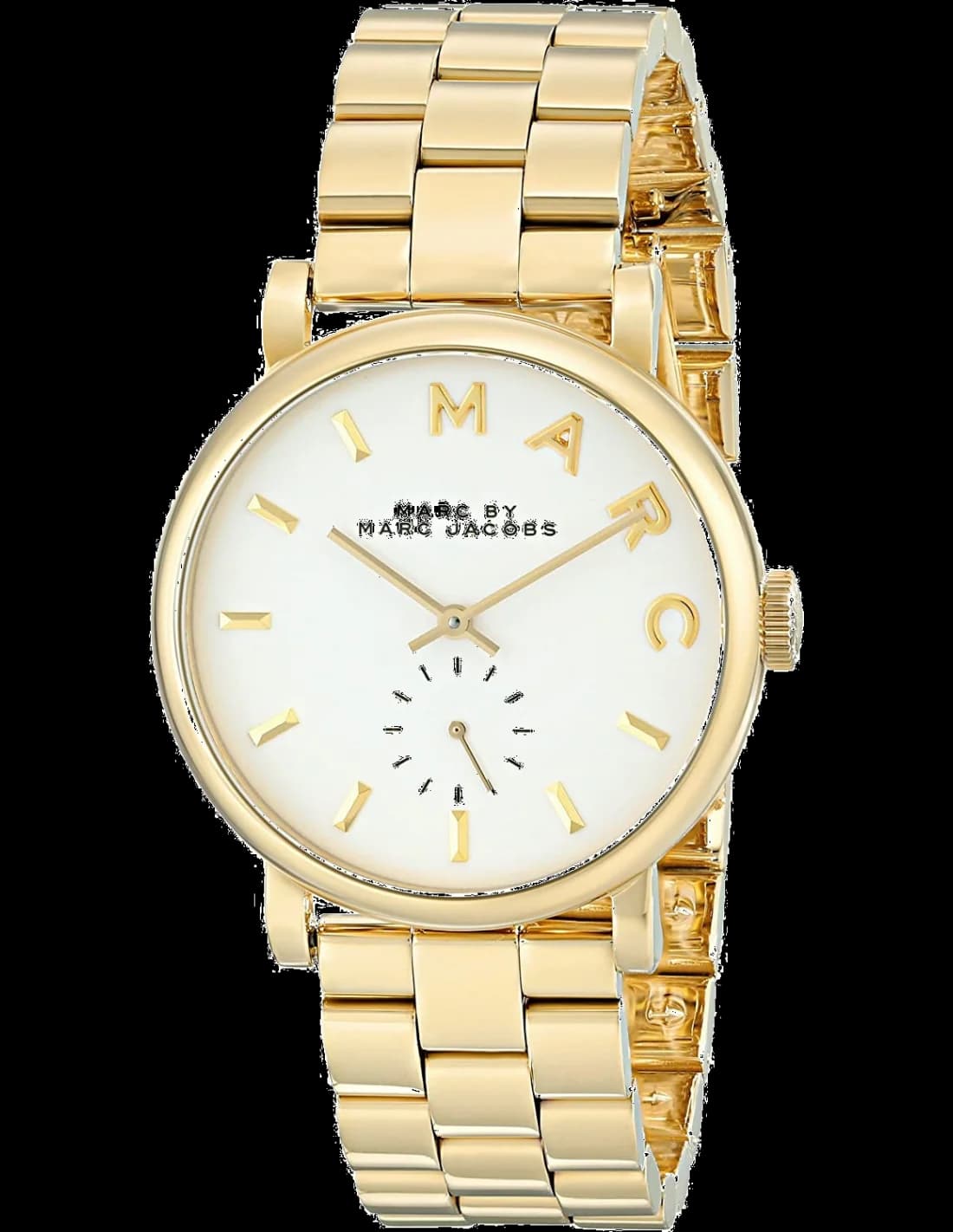 Marc Jacobs MBM3243 Gold Stainless Steel Women's Watch with White Dial