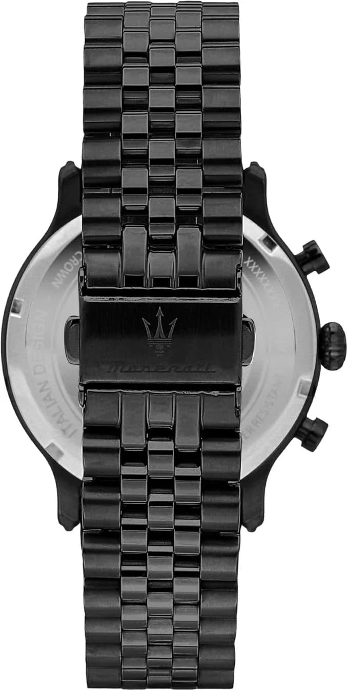 Montre Maserati R8873618020 homme détail cadran noir
