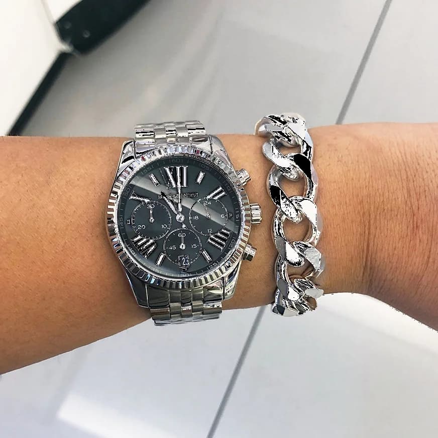 Montre Michael Kors MK5708 verso boîtier acier inoxydable 38mm