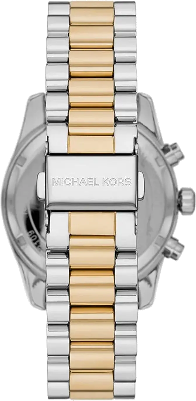 Montre Michael Kors Lexington MK7218 gros plan cadran bleu analogique