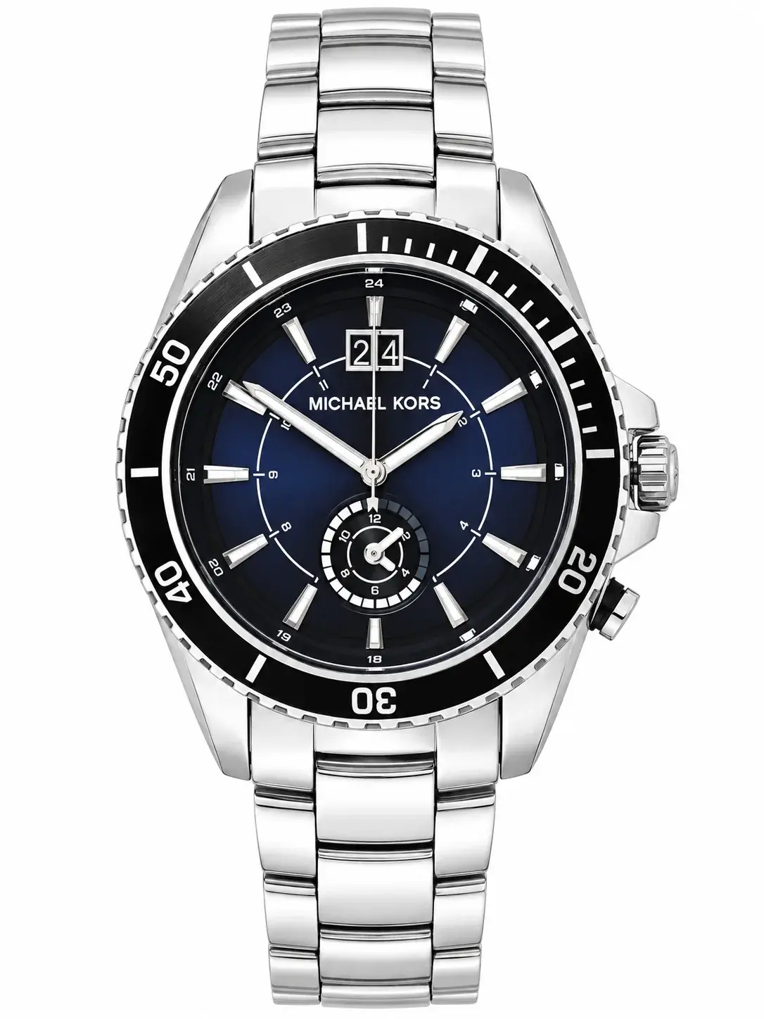 Montre Michael Kors MK8400 homme cadran bleu bracelet acier
