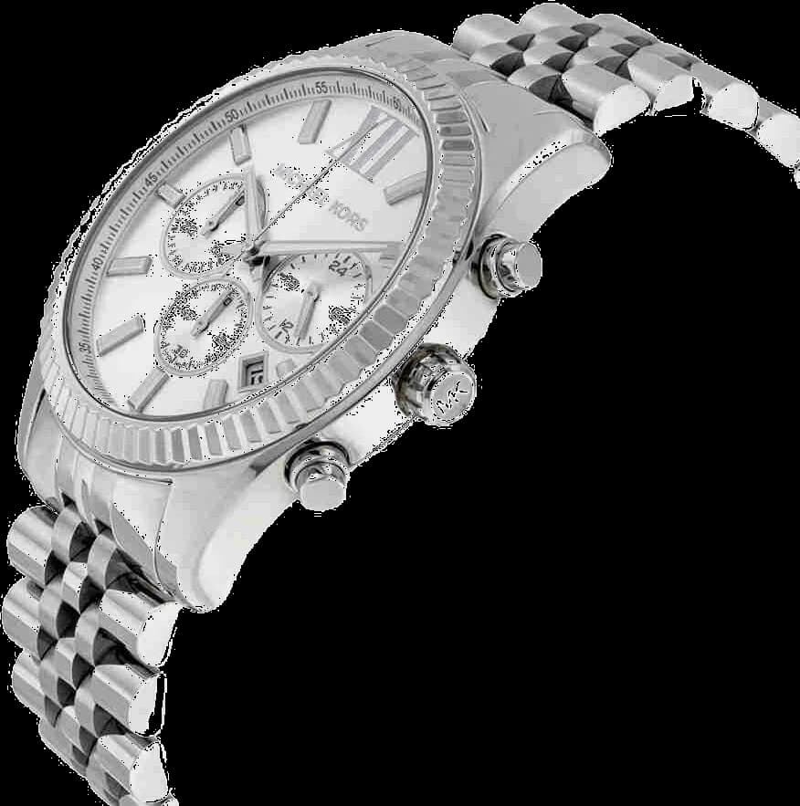 Montre Michael Kors MK8405 homme détail cadran argent