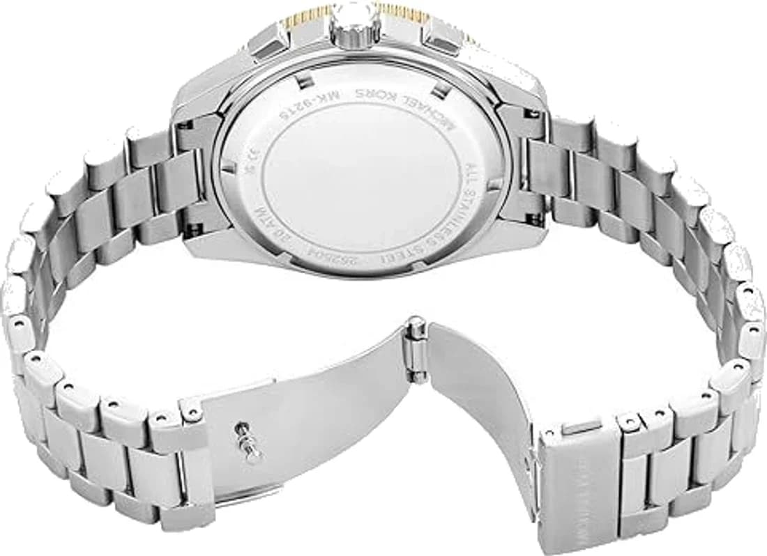 Montre Michael Kors MK9215 homme verso boîtier argent
