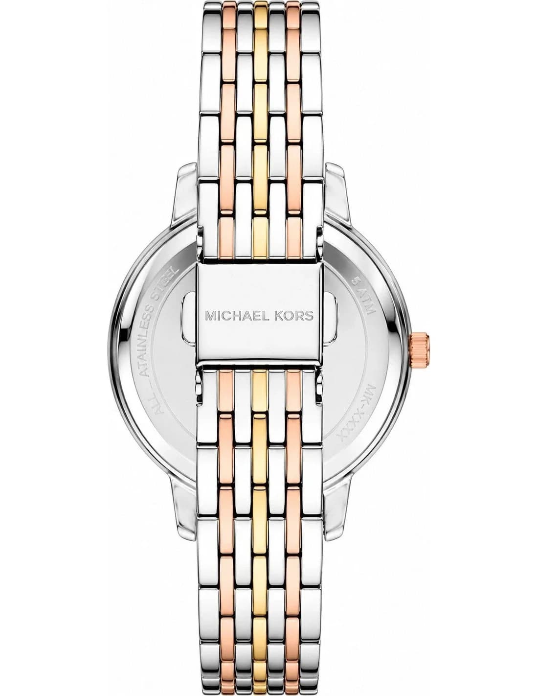 Montre Femme Michael Kors Melissa MKO1117 bicolore bracelet maillons acier vue 3