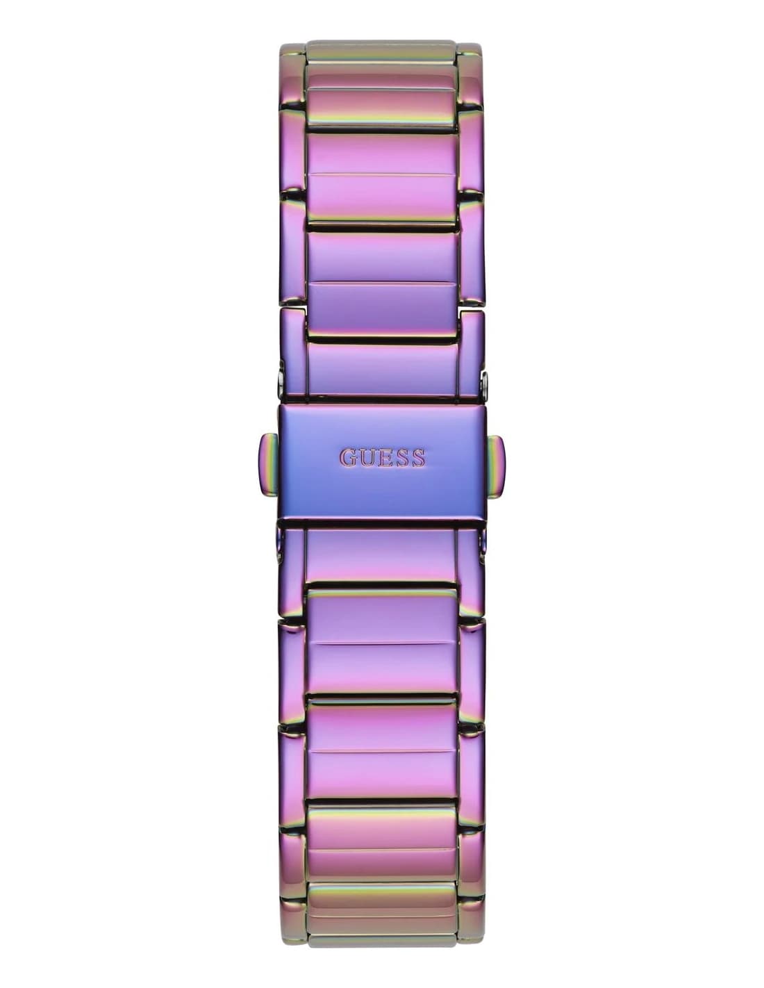 Montre Femme Guess Fusion GW0552L4 iridescente bracelet maillons acier vue 3