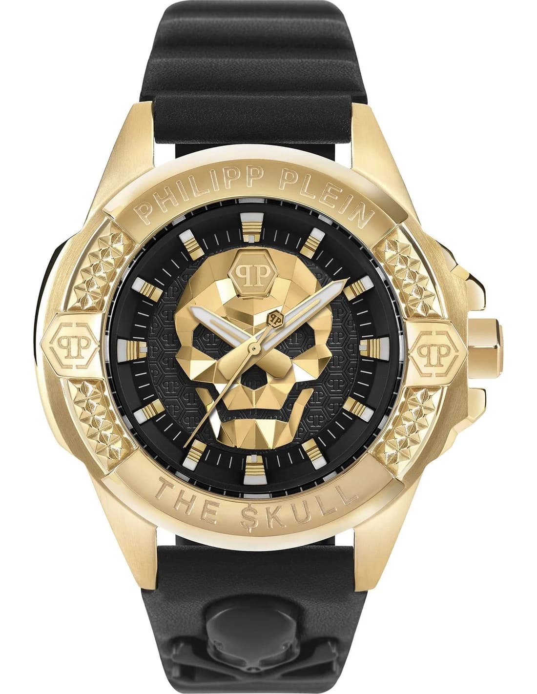 Montre Homme Philipp Plein The Skull PWAAA0521 cadran noir bracelet cuir