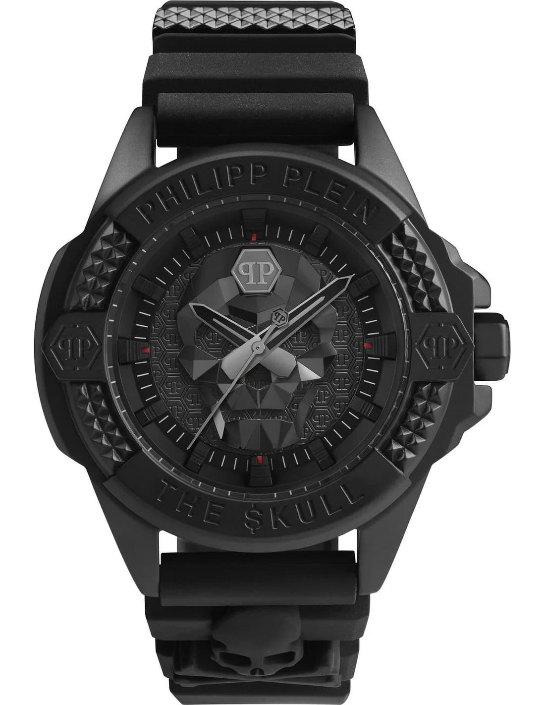 Montre Homme Philipp Plein The Skull PWAAA0721 cadran noir bracelet silicone
