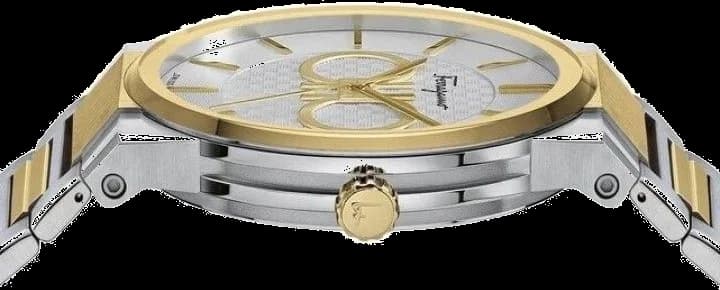 Montre Salvatore Ferragamo SFHP00520 homme détail cadran blanc