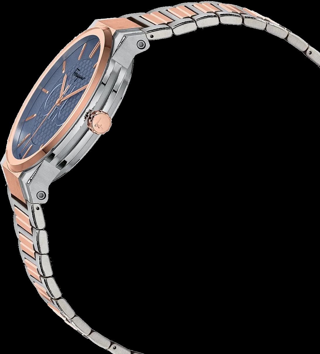 Montre Salvatore Ferragamo SFHP00720 homme détail cadran bleu