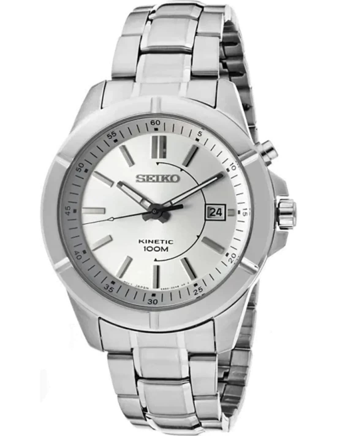 Montre Seiko SKA535 en Acier Inoxydable avec Technologie Kinetic