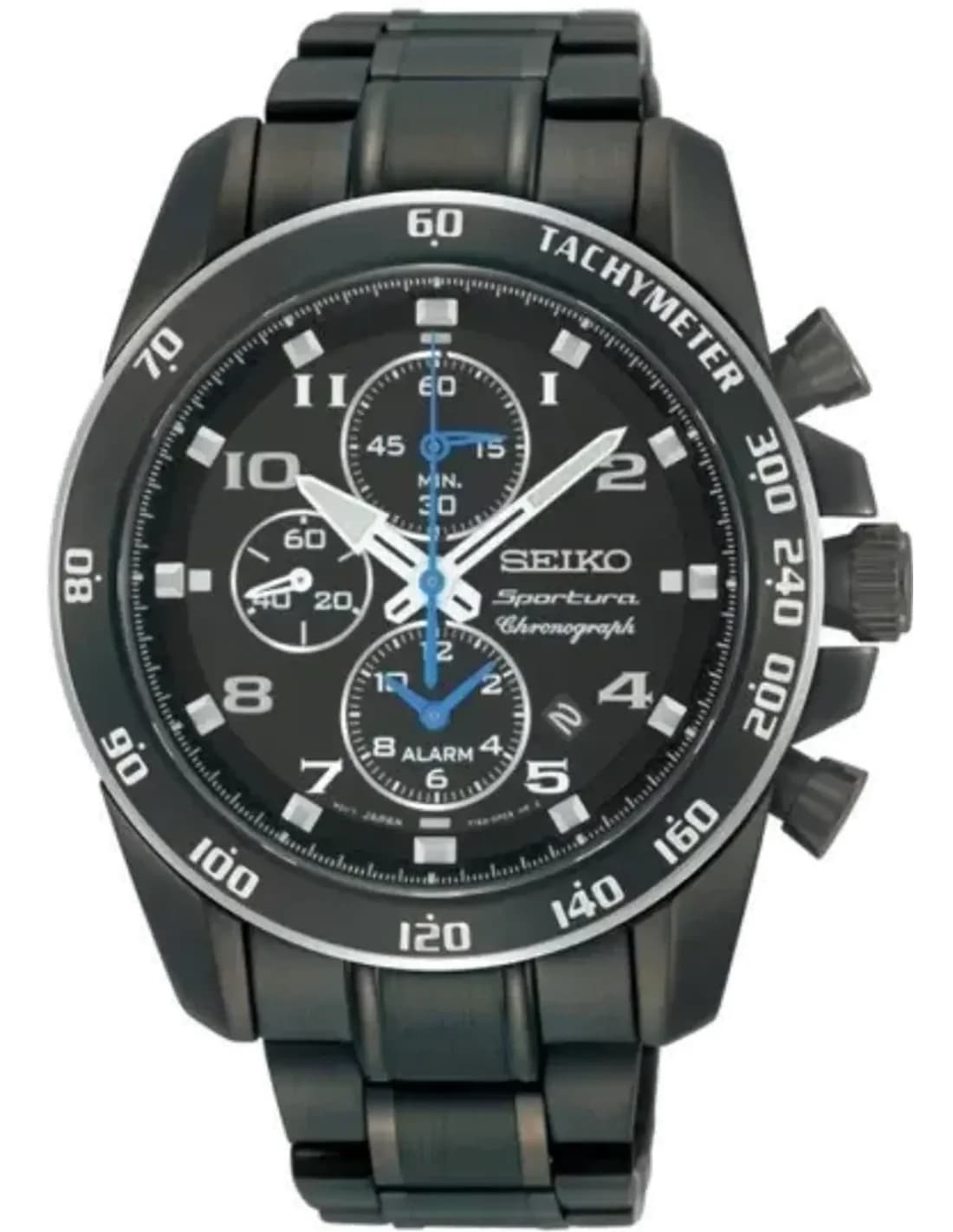 Seiko SNAE77 Stainless Steel Black Men's Watch