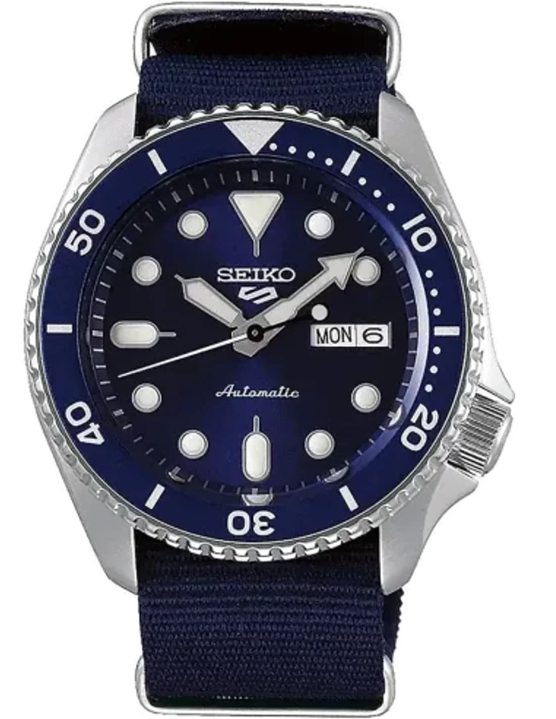 Montre Seiko SRPD51K2 homme cadran bleu bracelet nylon