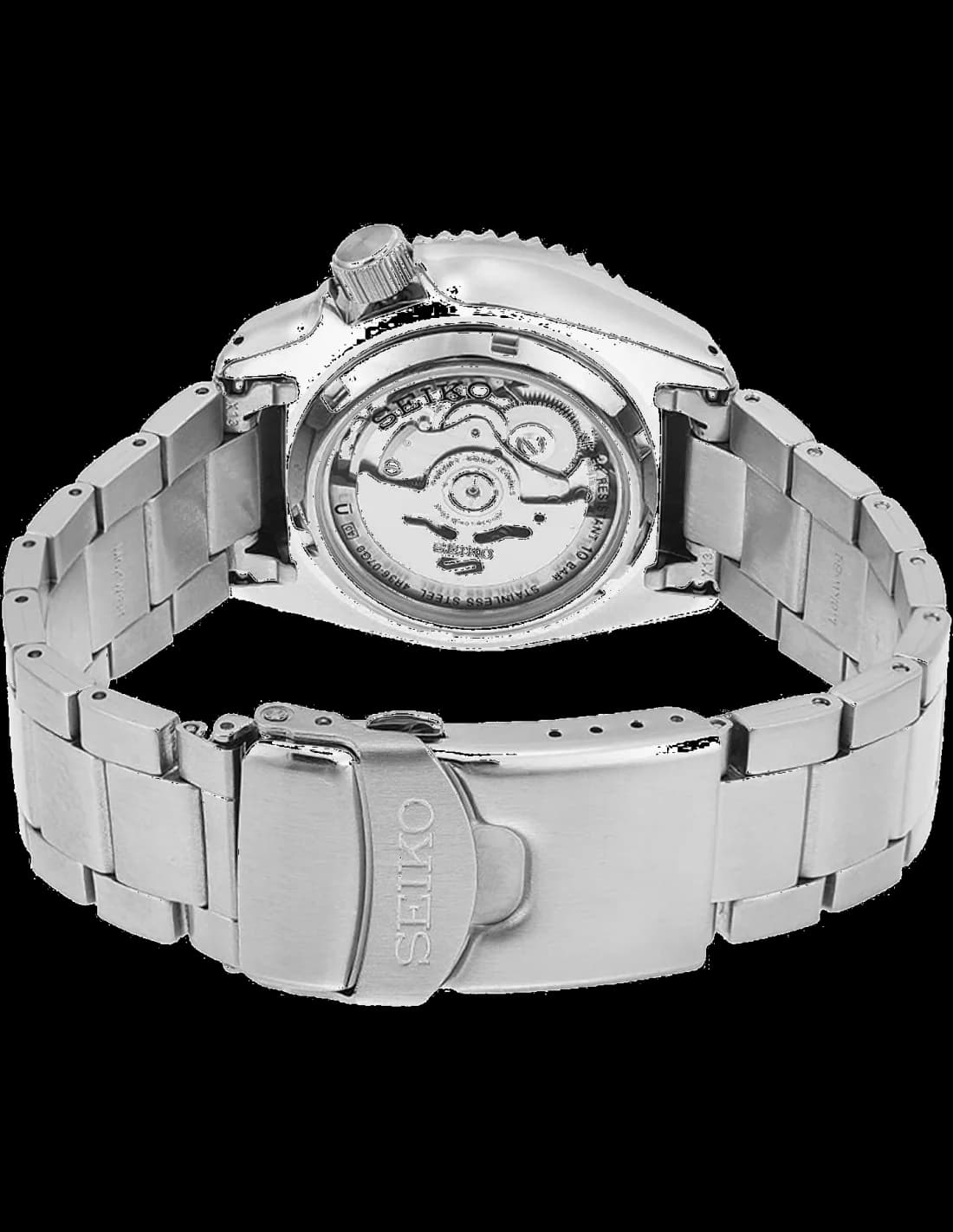 Montre Seiko SRPD53K1 homme verso boîtier argent