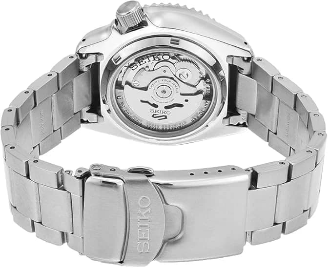 Montre Seiko SRPD55K1 homme verso boîtier argent