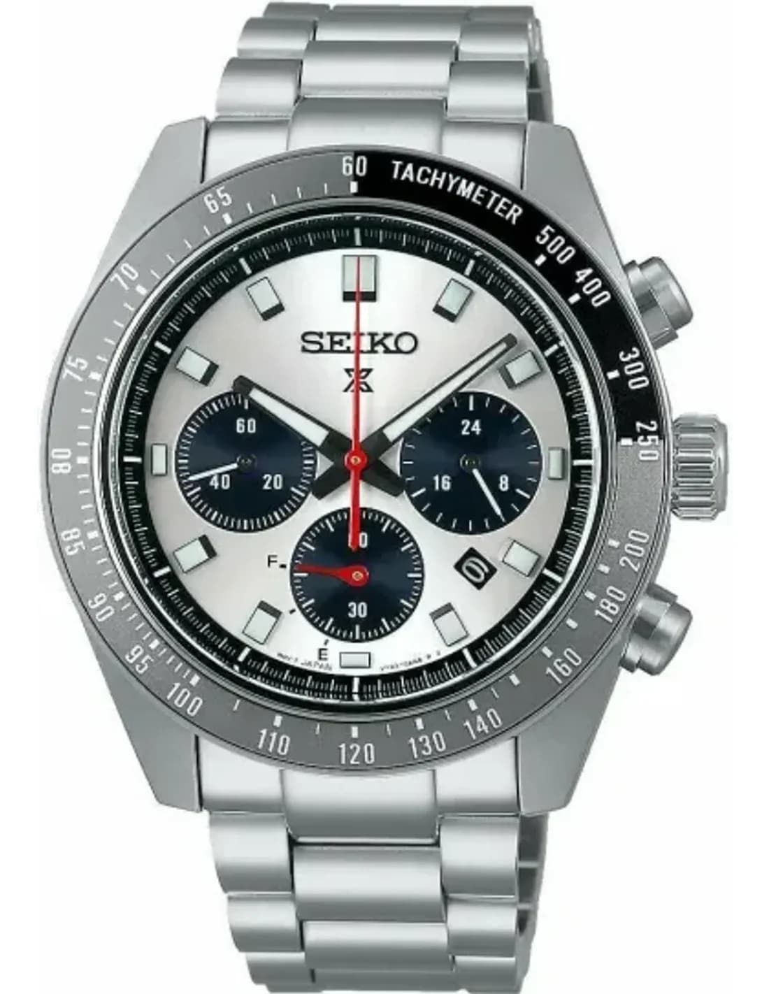 Montre Seiko SSC911P1 homme cadran argent bracelet acier inoxydable