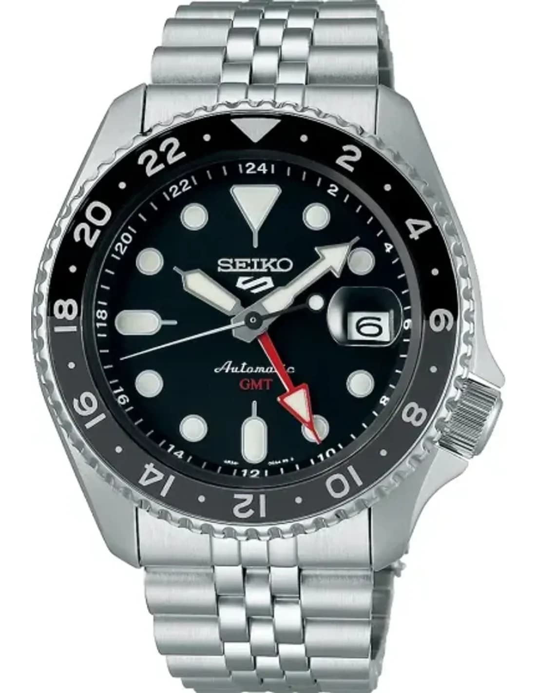 Montre Seiko SSK001K1 homme cadran noir bracelet acier inoxydable